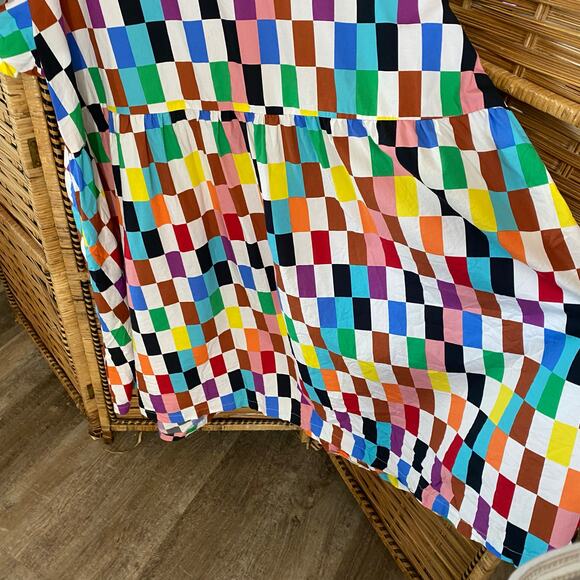 Target Pride Collection Multicolor Geometric Checker Print Cotton Dress 3X artsy - Picture 5 of 7